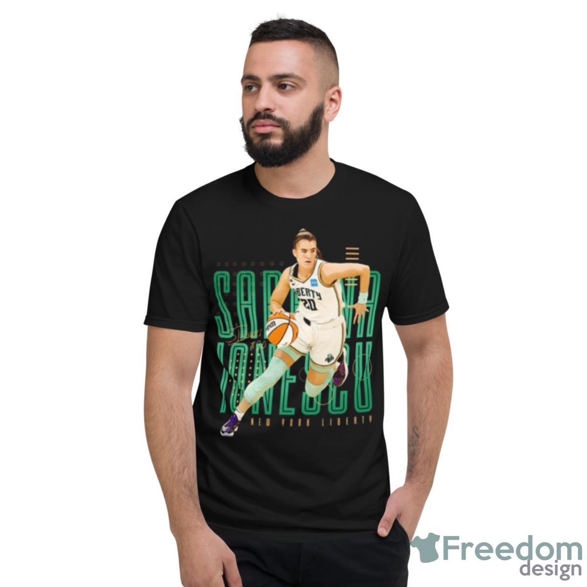 Fanart Sabrina Ionescu Shirt - Short Sleeve T-Shirt Fanart Sabrina Ionescu Shirt - Short Sleeve T-Shirt