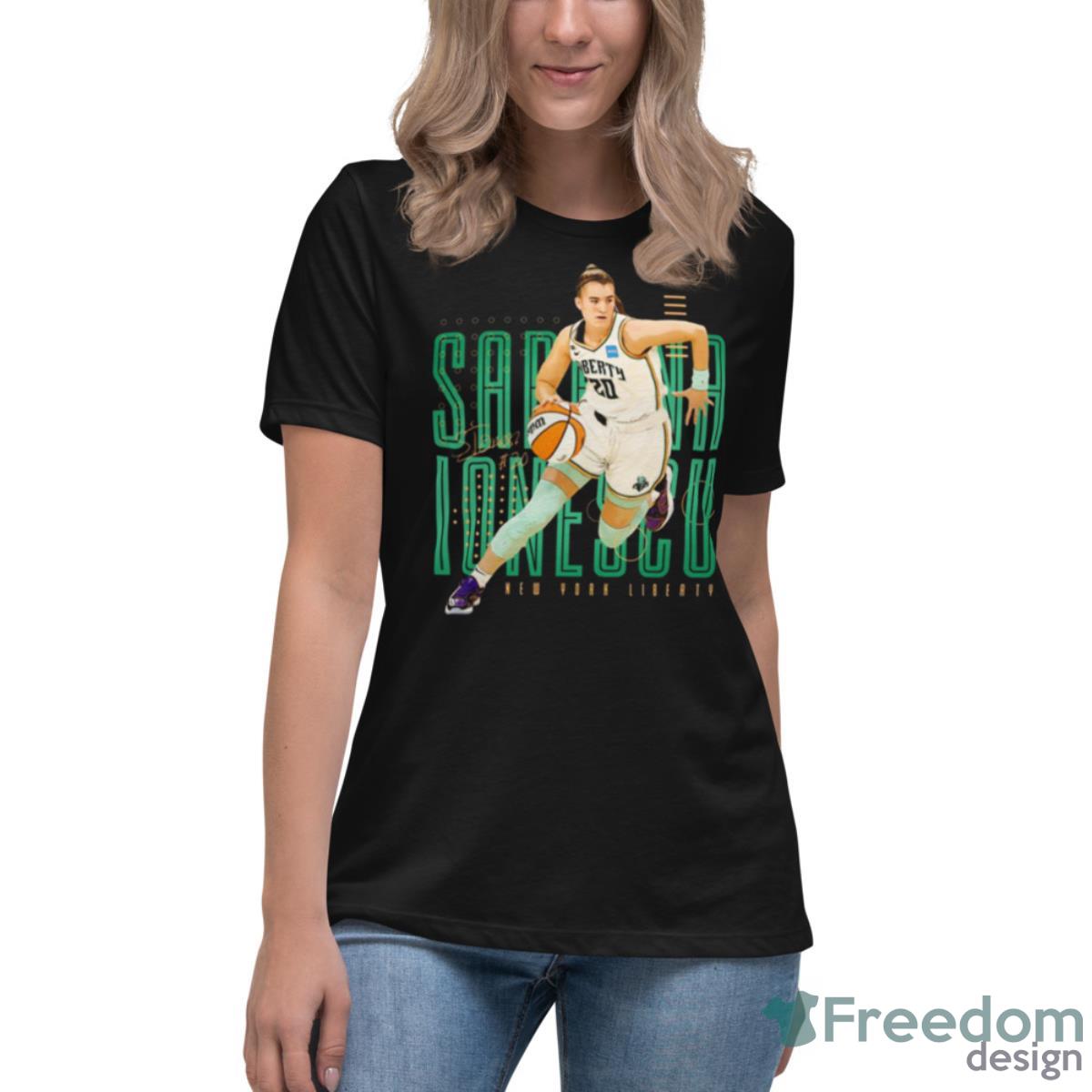 Fanart Sabrina Ionescu Shirt - Womens Relaxed Short Sleeve Jersey Tee Fanart Sabrina Ionescu Shirt - Womens Relaxed Short Sleeve Jersey Tee