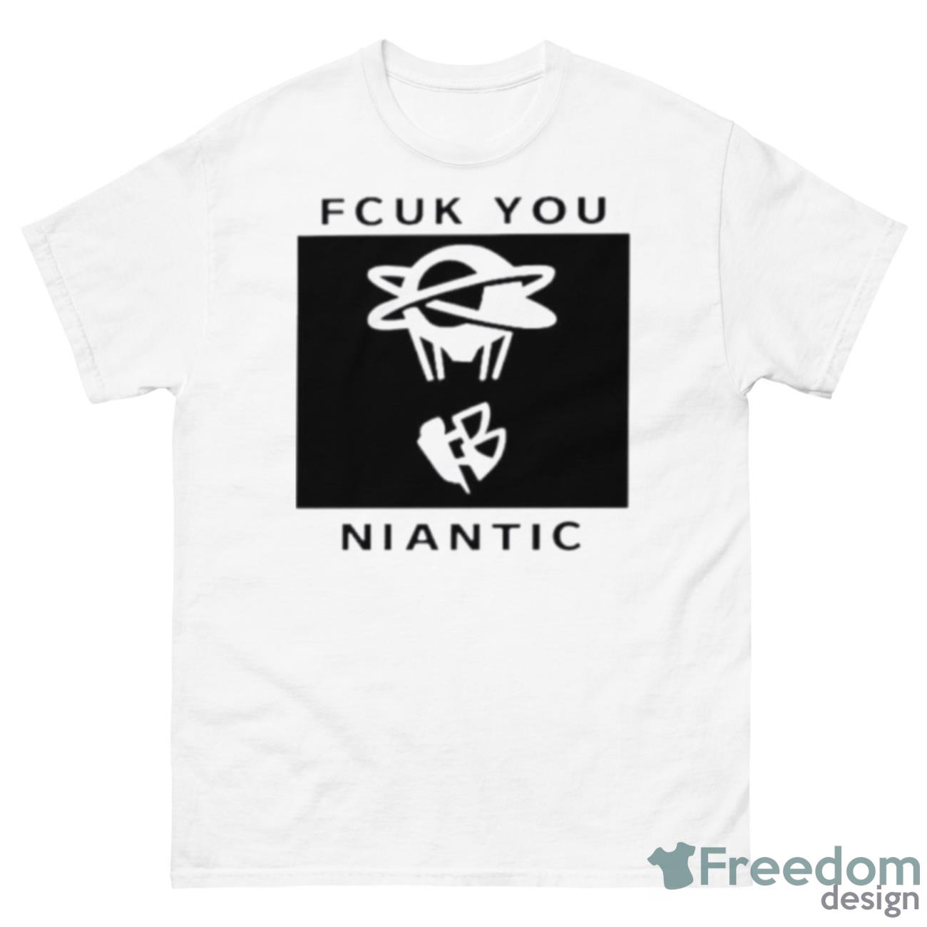 Fcuk You Niantic Shirt - 500 Men’s Classic Tee Gildan