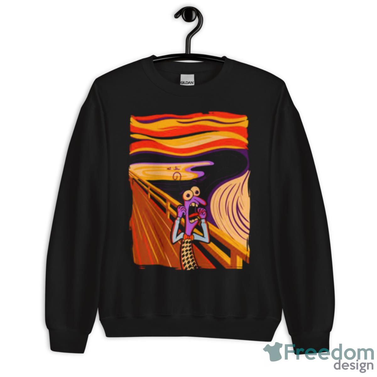 Fear Scream Inside Out Van Gogh Shirt - Unisex Crewneck Sweatshirt