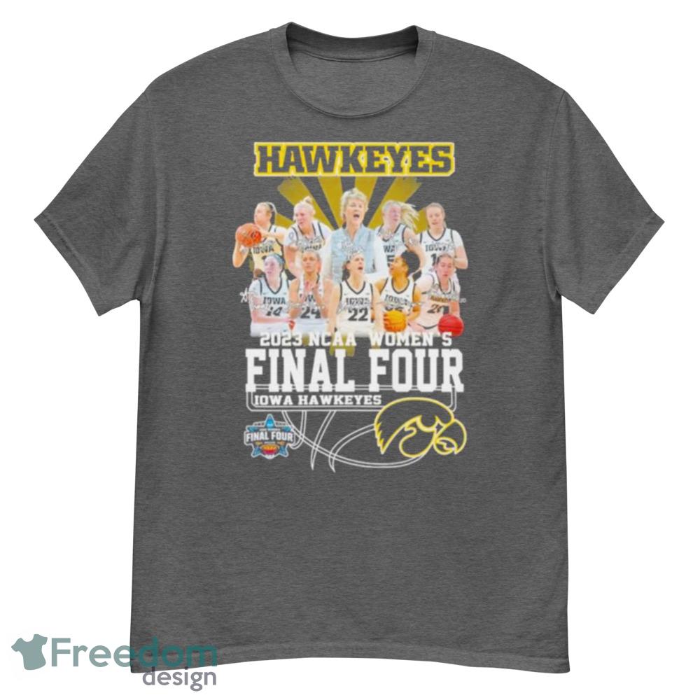 Final Four 2023 Ncaa Women’s Basketball Iowa Hawkeyes Signatures Shirt - Short Sleeve T-Shirt
