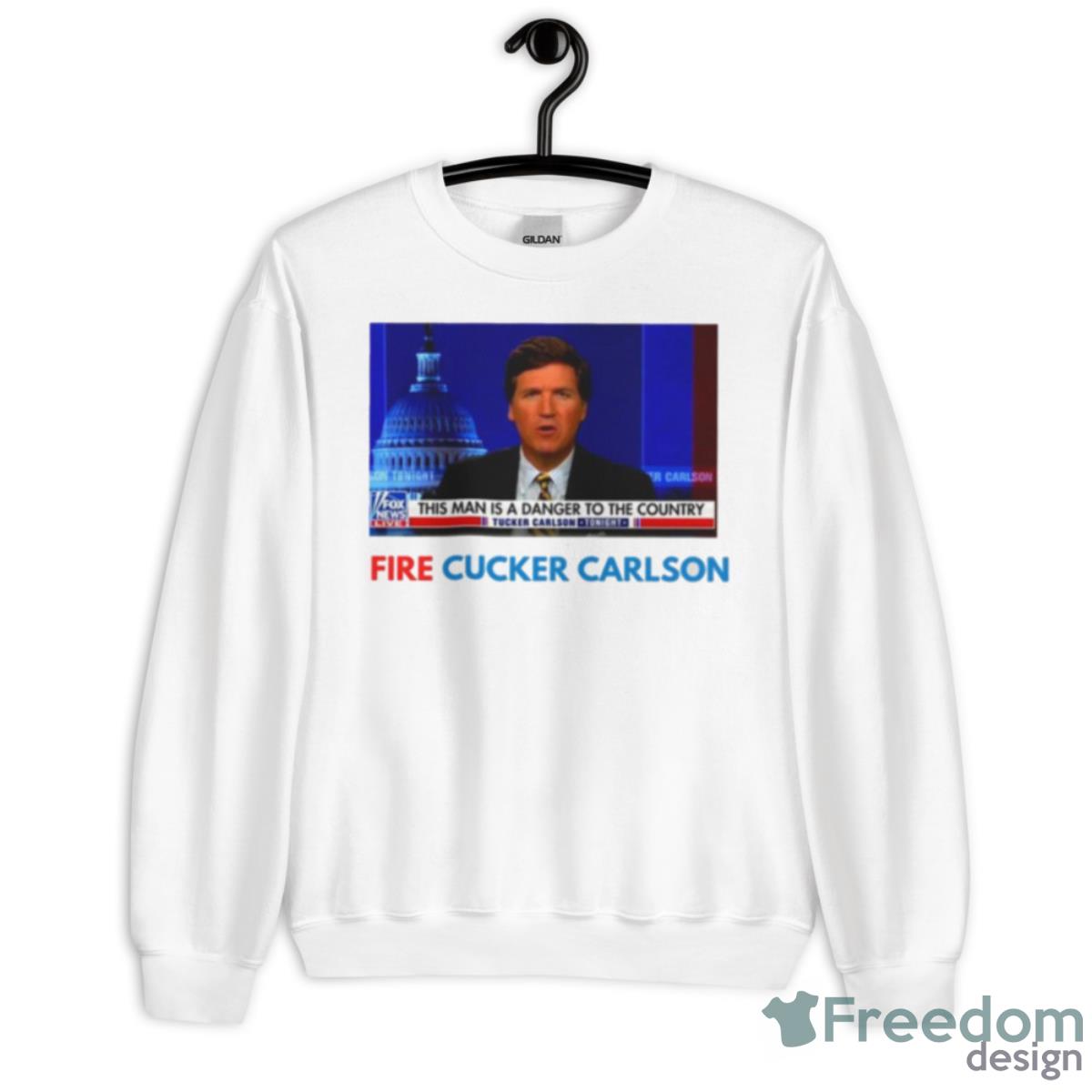 Fire Tucker Carlson On The New Shirt - Unisex Heavy Blend Crewneck Sweatshirt