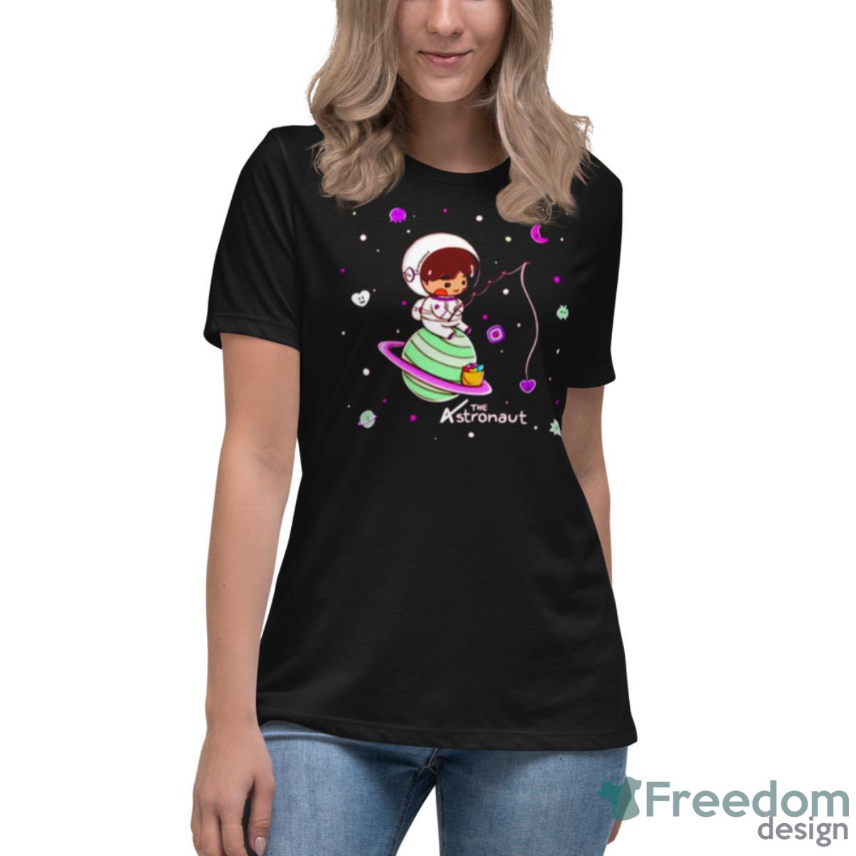 Fishing In Space Bts Jin The Astronaut Shirt - Womens Relaxed Short Sleeve Jersey Tee Fishing In Space Bts Jin The Astronaut Shirt - Womens Relaxed Short Sleeve Jersey Tee