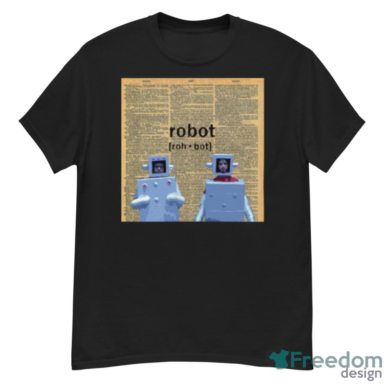 Flight Of The Robots Newspaper Shirt - G500 Men’s Classic T-Shirt