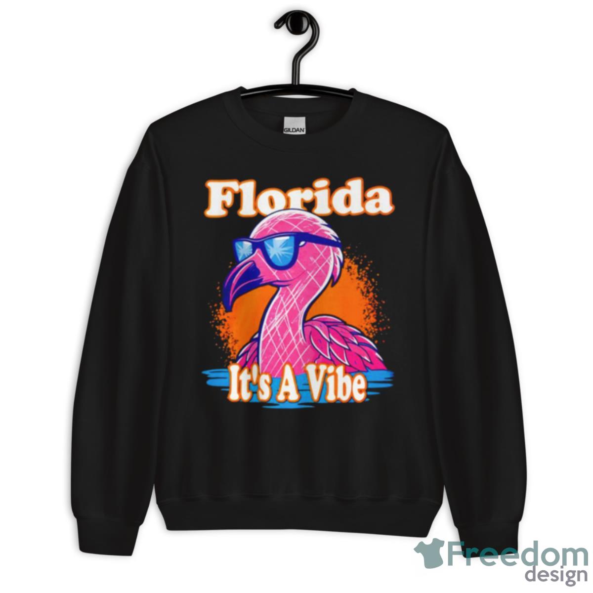 Florida It’s A Vibe Flamingo Shirt - Unisex Crewneck Sweatshirt