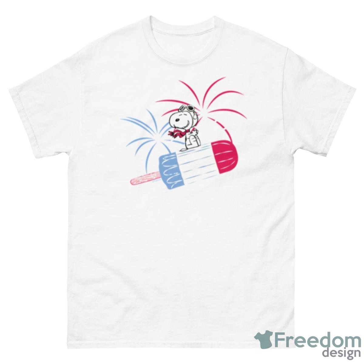 Flying Ace Snoopy On Ice Pop Peanuts Shirt - 500 Men’s Classic Tee Gildan