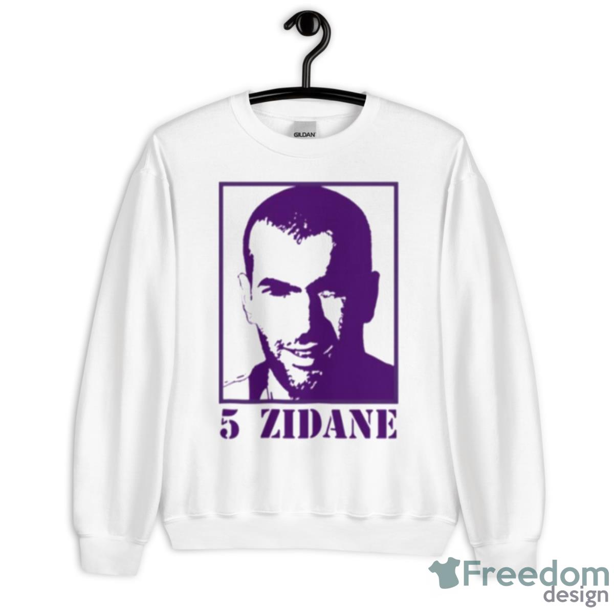 France Soccer Legend Silhouette Artwork Purple Shirt - Unisex Heavy Blend Crewneck Sweatshirt