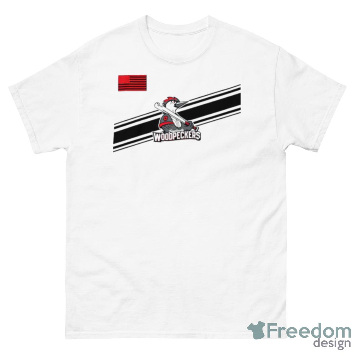 Fraytteville Woodpeckers Champion Logo Shirt - 500 Men’s Classic Tee Gildan