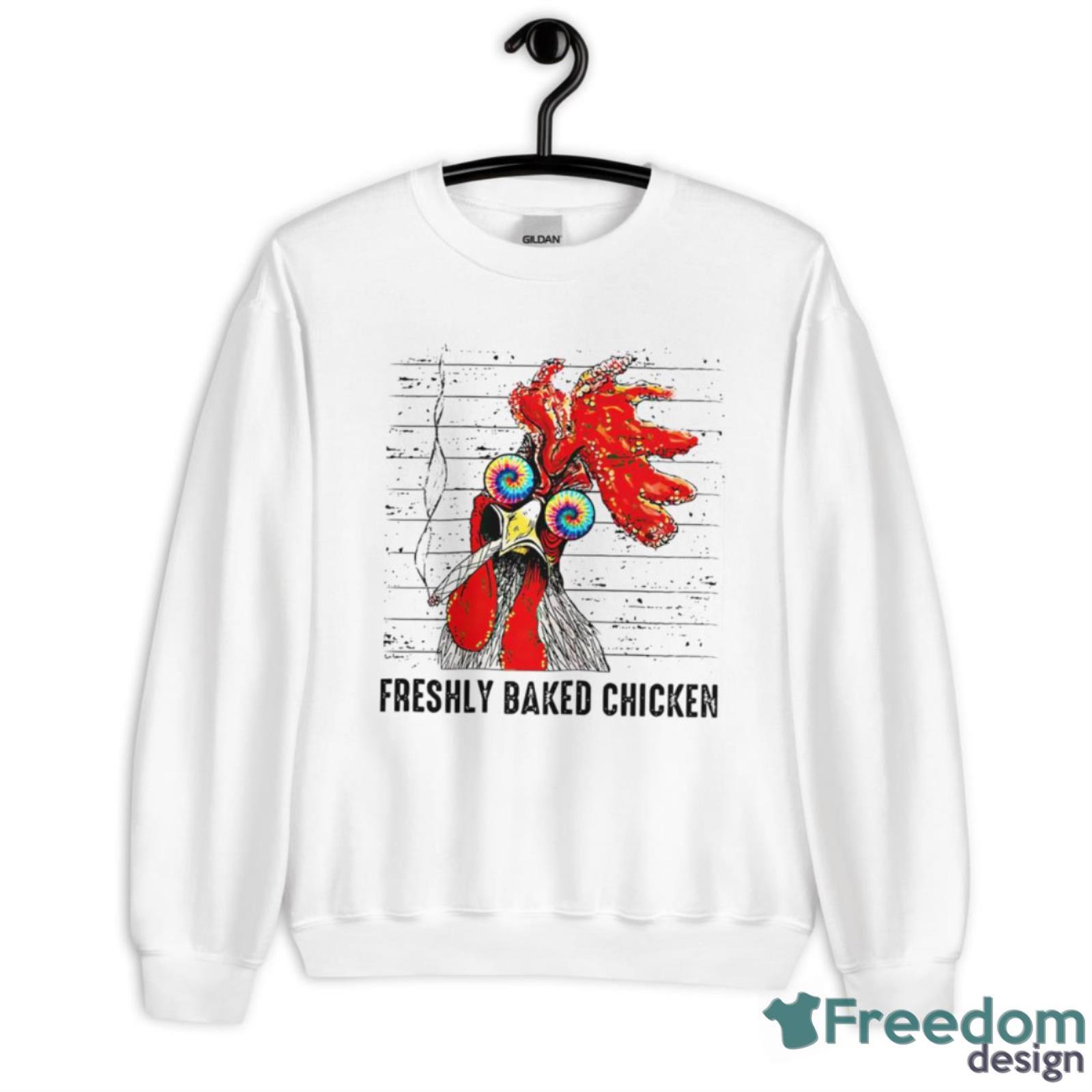 Freshly Baked Chicken Sticker Shirt - Unisex Heavy Blend Crewneck Sweatshirt