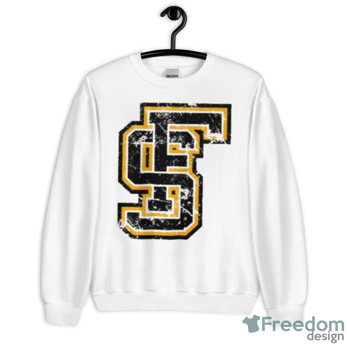 Fs Logo Distressed Framingham State Shirt - Unisex Heavy Blend Crewneck Sweatshirt