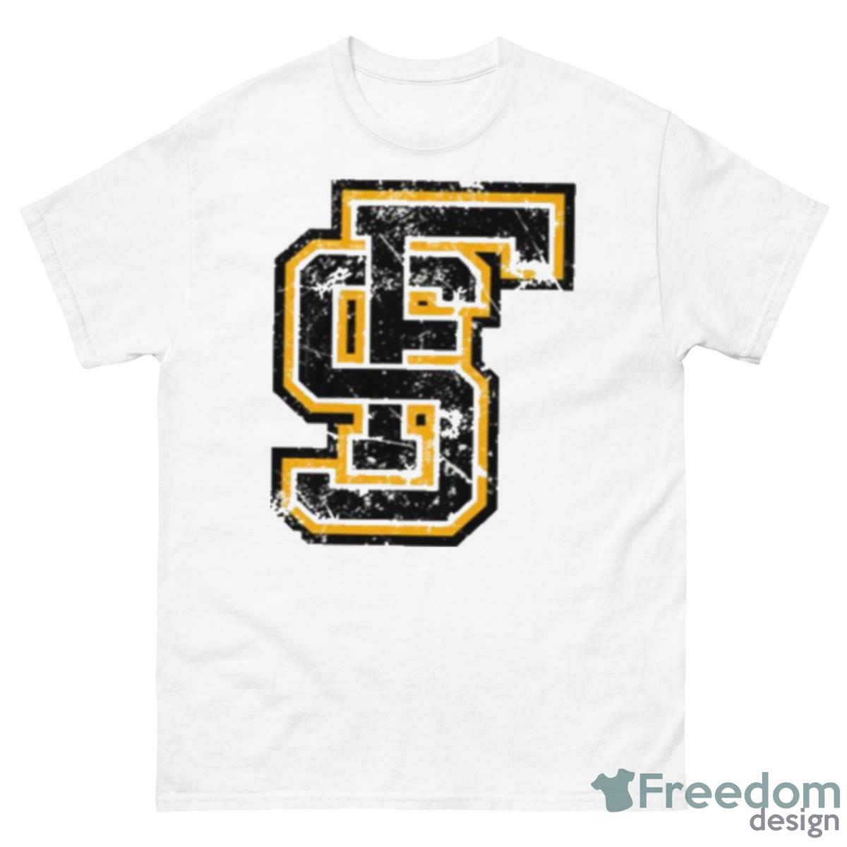 Fs Logo Distressed Framingham State Shirt - 500 Men’s Classic Tee Gildan