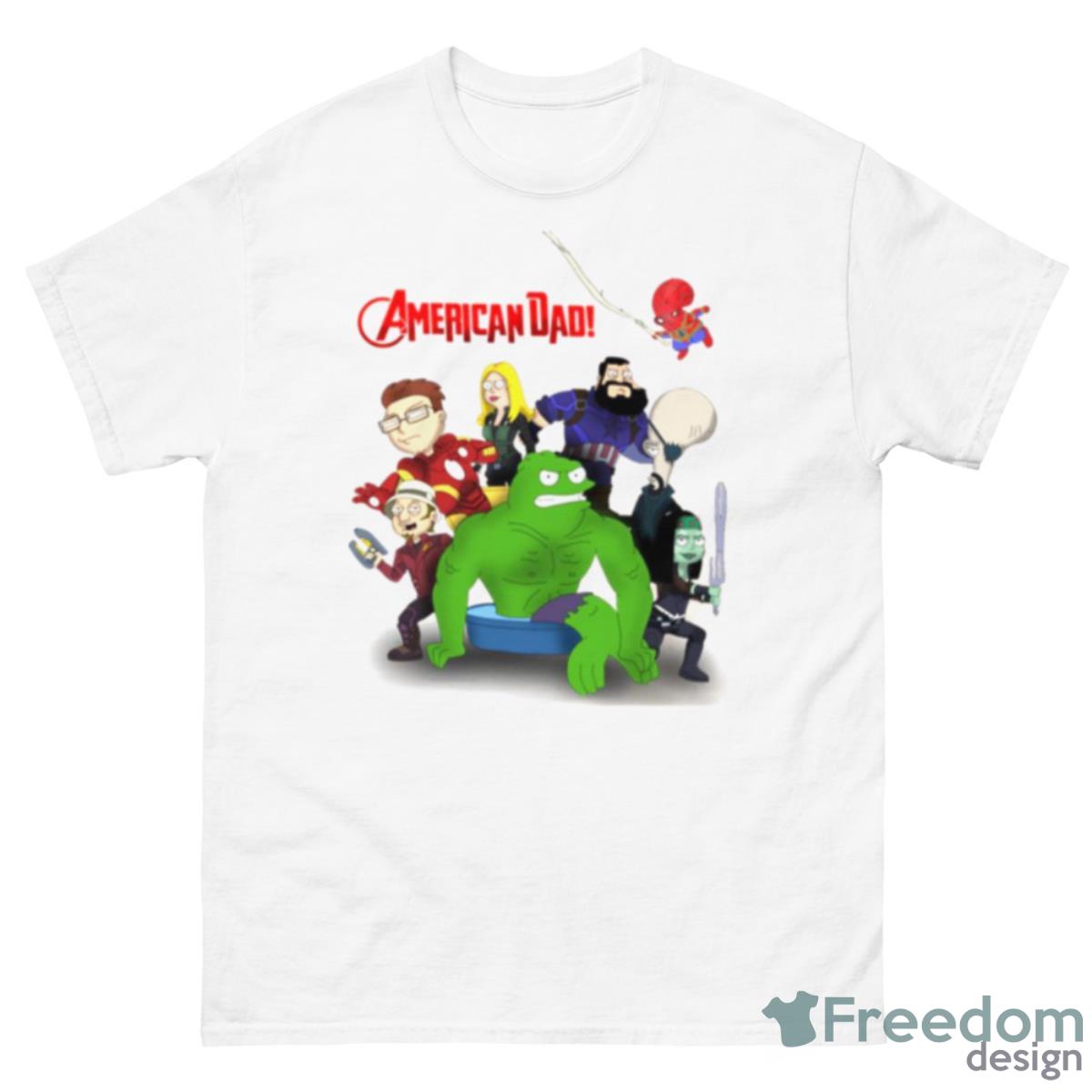 Funny Avengers Parody American Dad Shirt - 500 Men’s Classic Tee Gildan