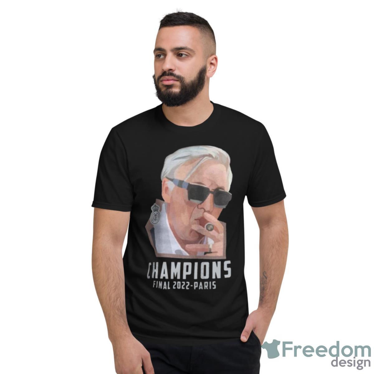 Funny Champions 2022 Carlo Ancelotti Shirt - Short Sleeve T-Shirt