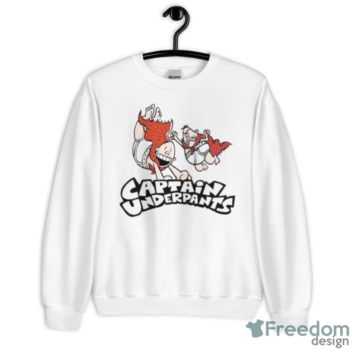 Funny Logo Captain Underpants Shirt - Unisex Heavy Blend Crewneck Sweatshirt