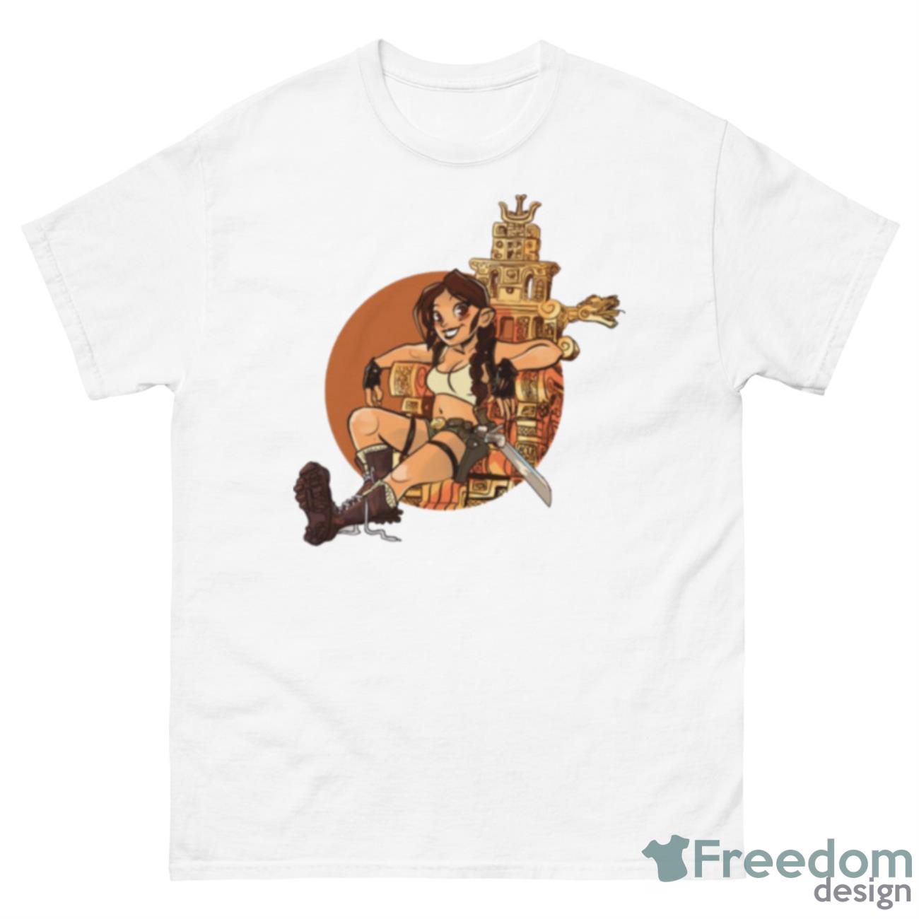 Game Art Lara Tomb Raider Reloaded Shirt - 500 Men’s Classic Tee Gildan