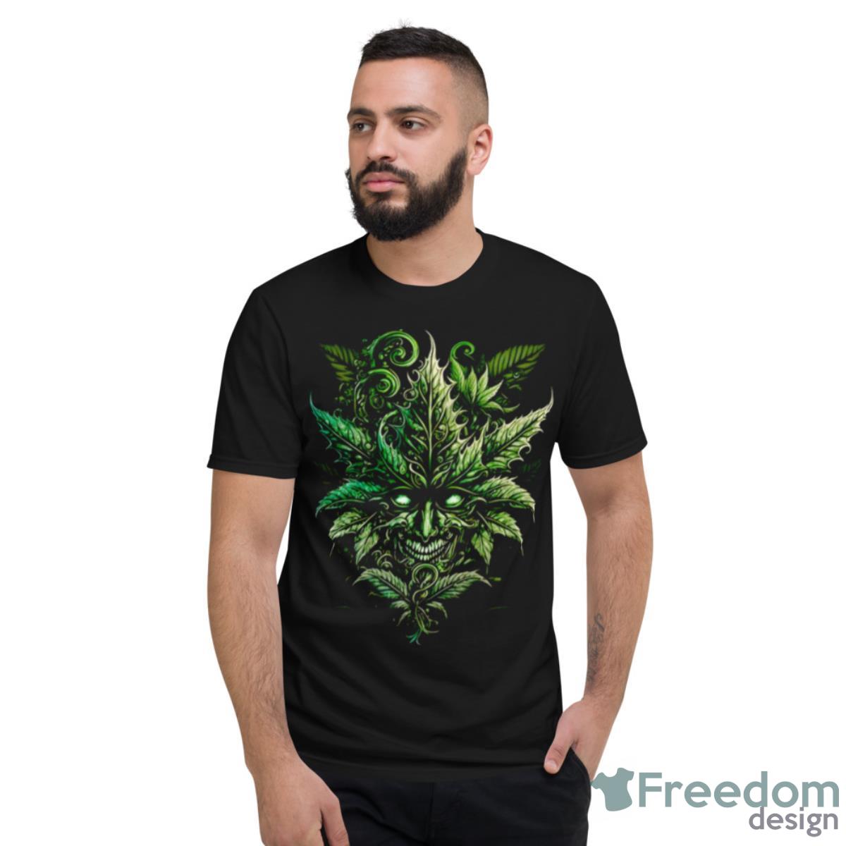 Ganja Skull Leaf NBA ArShirt - Short Sleeve T-Shirt