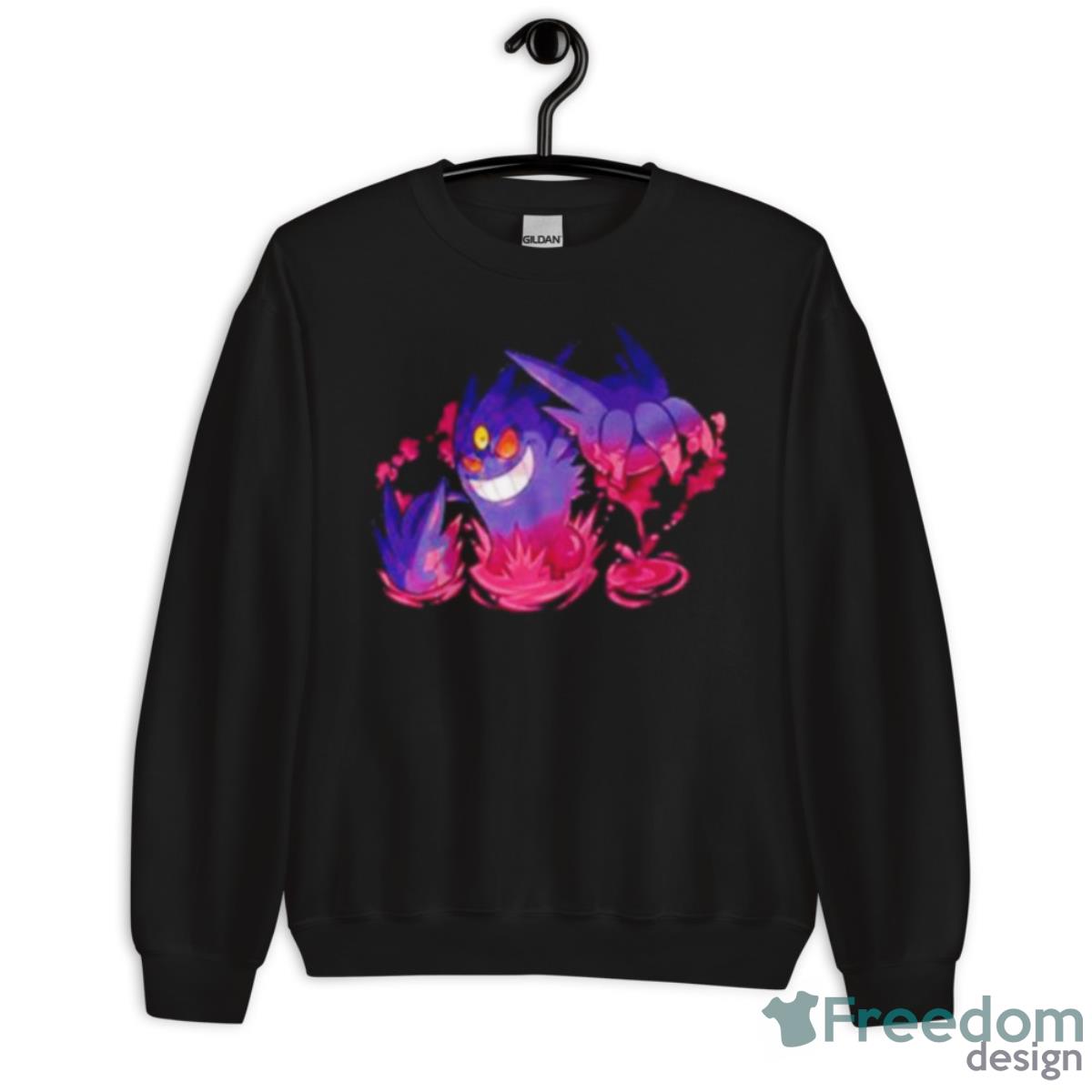 Gengar Pokemon Mega Evolution Shirt - Unisex Crewneck Sweatshirt