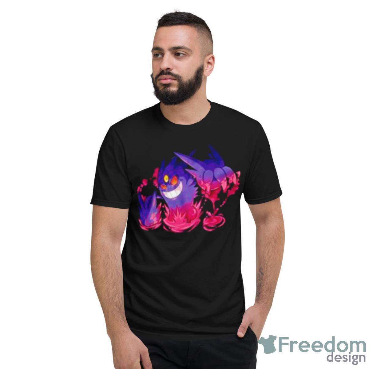 Gengar Pokemon Mega Evolution Shirt - Short Sleeve T-Shirt