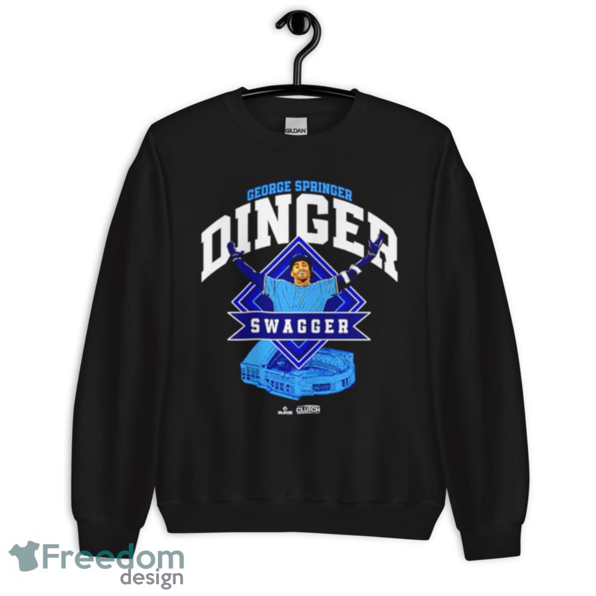 George Springer Swagger Toronto Baseball MLBPA Shirt - Unisex Crewneck Sweatshirt George Springer Swagger Toronto Baseball MLBPA Shirt - Unisex Crewneck Sweatshirt