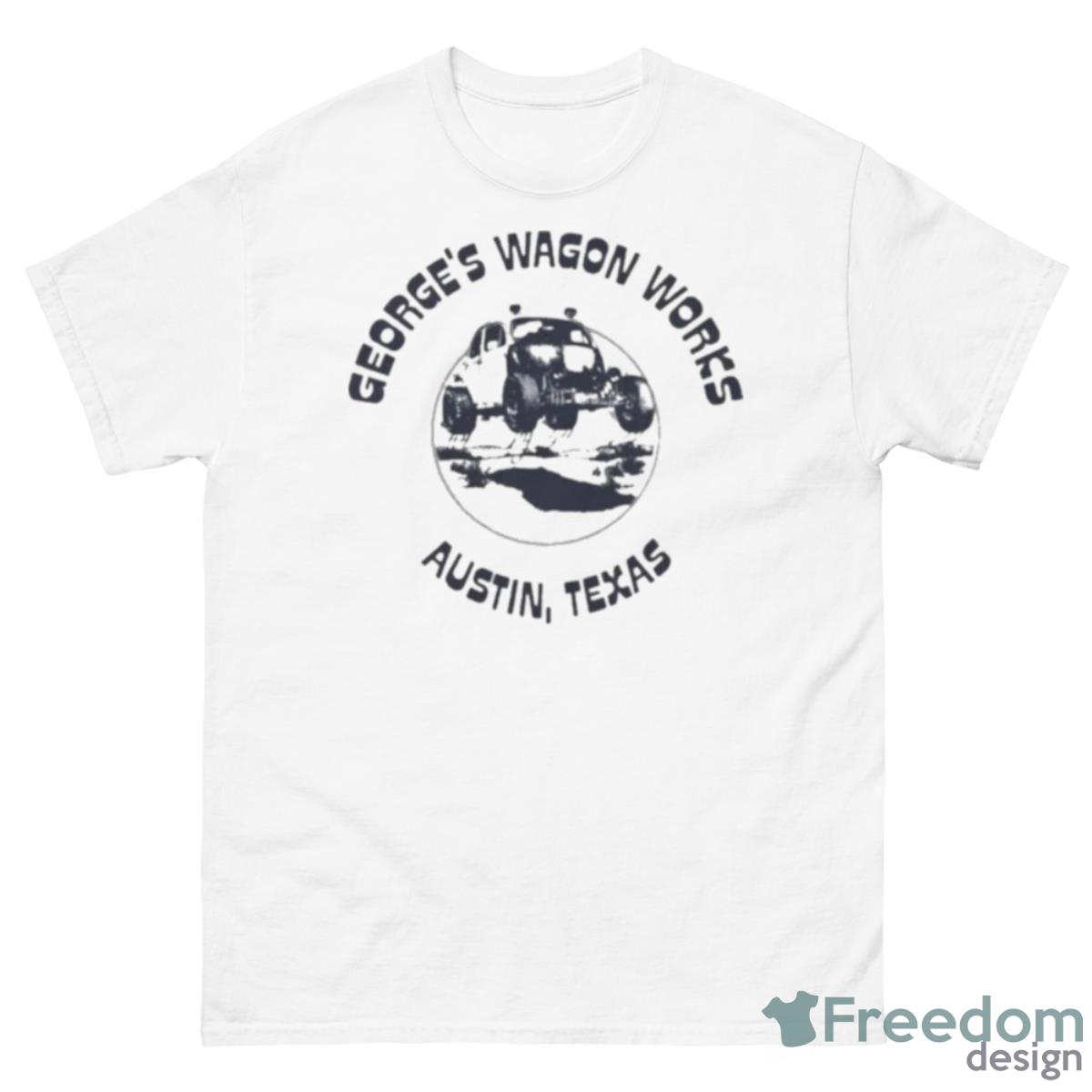 George’s Wagon Works Austin, Texas Shirt - 500 Men’s Classic Tee Gildan