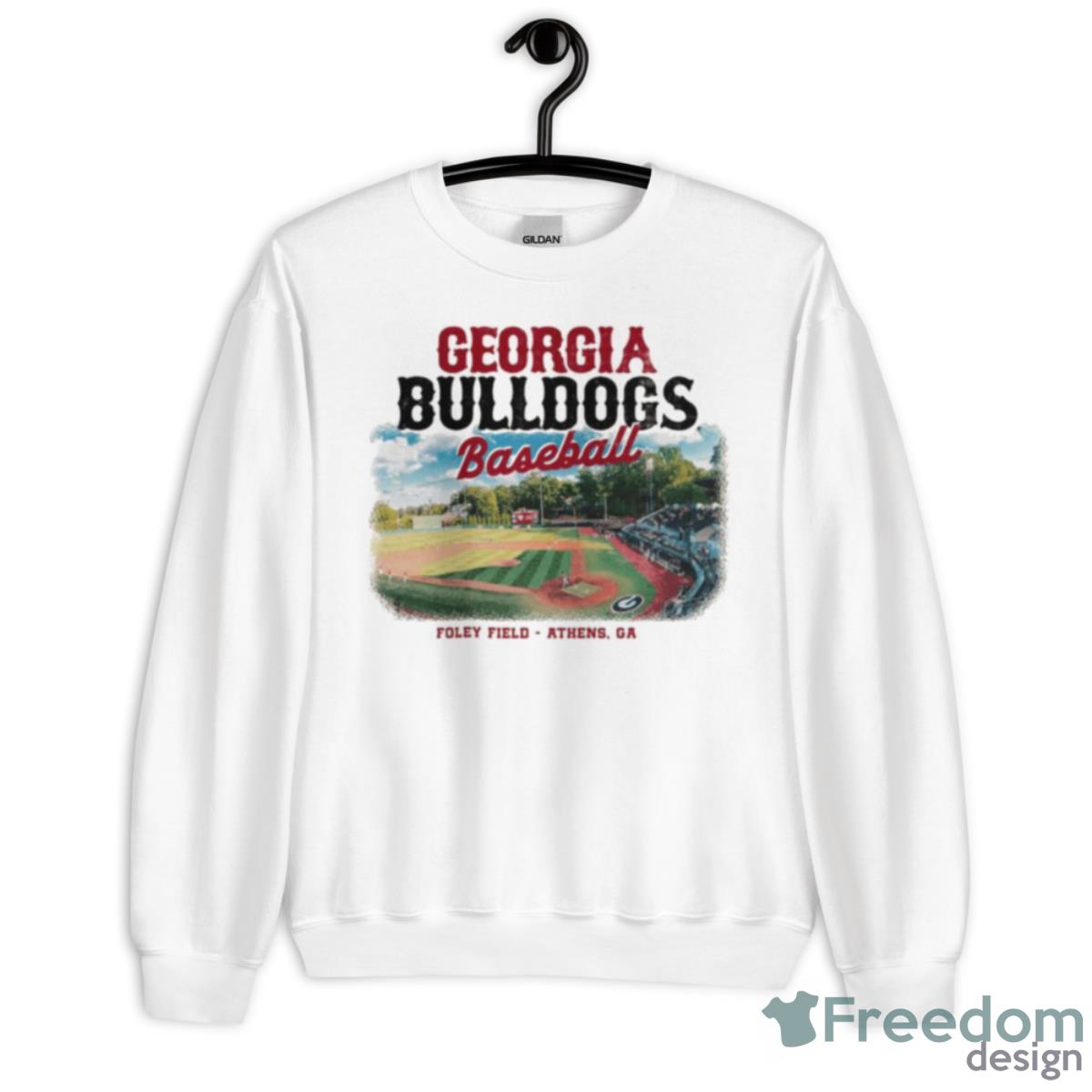 Georgia Bulldogs Baseball Foley Field Stadium Shirt - Unisex Heavy Blend Crewneck Sweatshirt