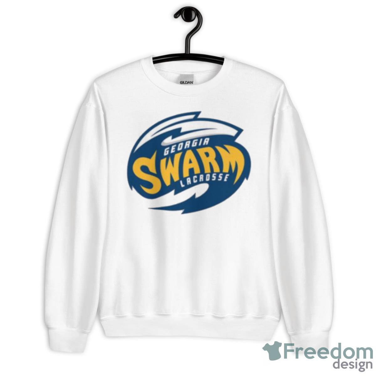 Georgia Swarm Logo Lacrosse Shirt - Unisex Heavy Blend Crewneck Sweatshirt