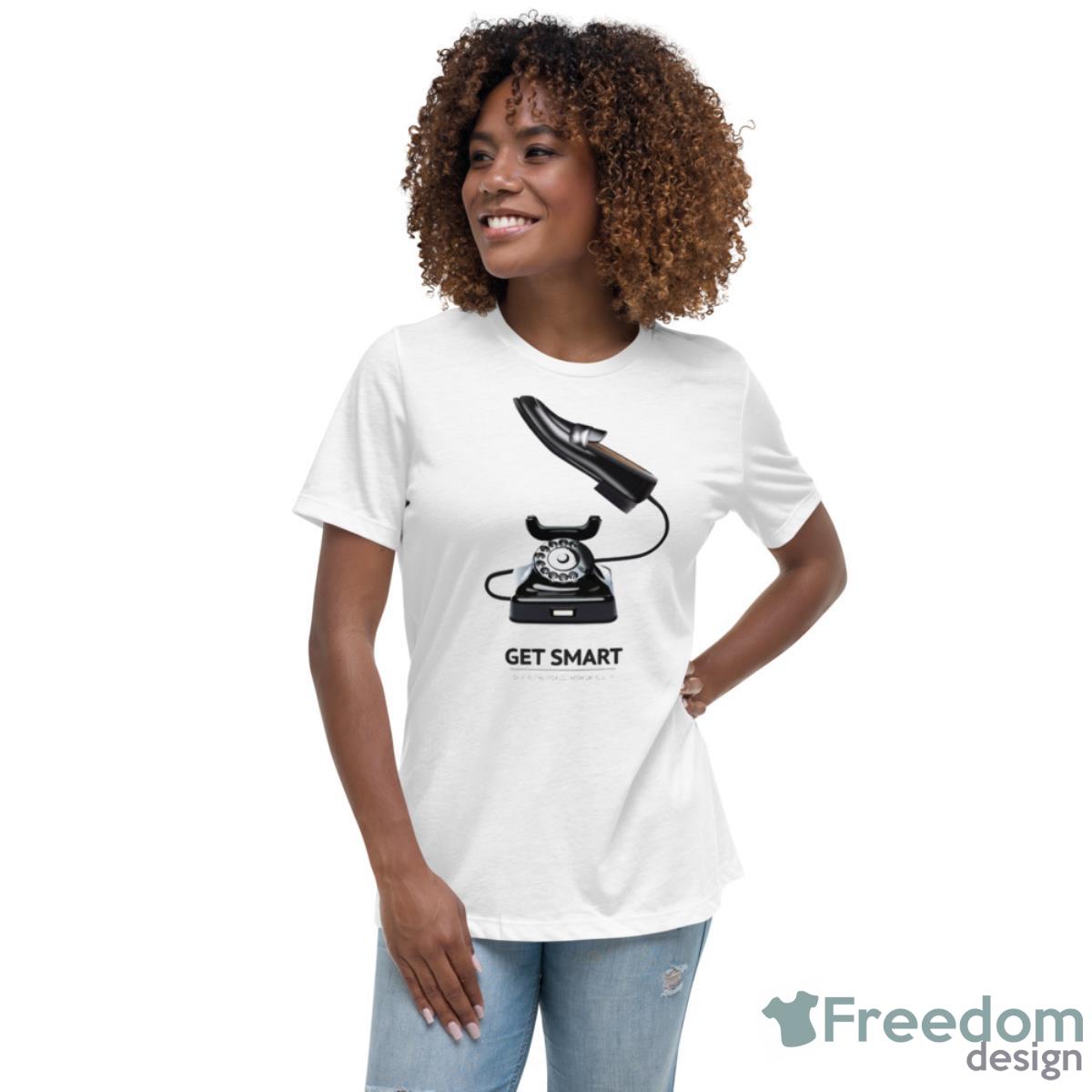 Get Smart Alternative Movie Poster Shirt - Womens Relaxed Short Sleeve Jersey Tee Get Smart Alternative Movie Poster Shirt - Womens Relaxed Short Sleeve Jersey Tee