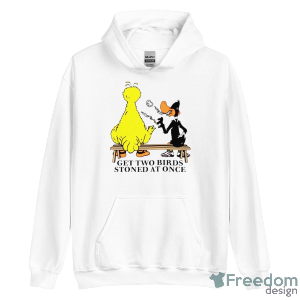 Get Two Birds Stoned At Once Shirt - Unisex Heavy Blend Hooded Sweatshirt Get Two Birds Stoned At Once Shirt - Unisex Heavy Blend Hooded Sweatshirt