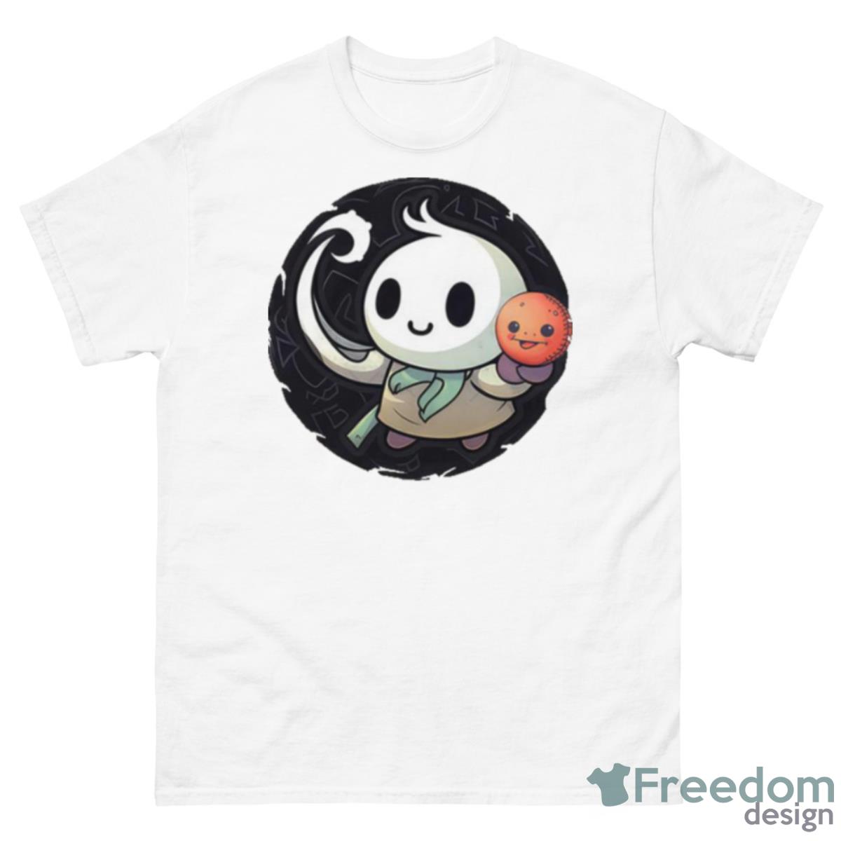 Ghost Forkball Cartoon Art Shirt - 500 Men’s Classic Tee Gildan