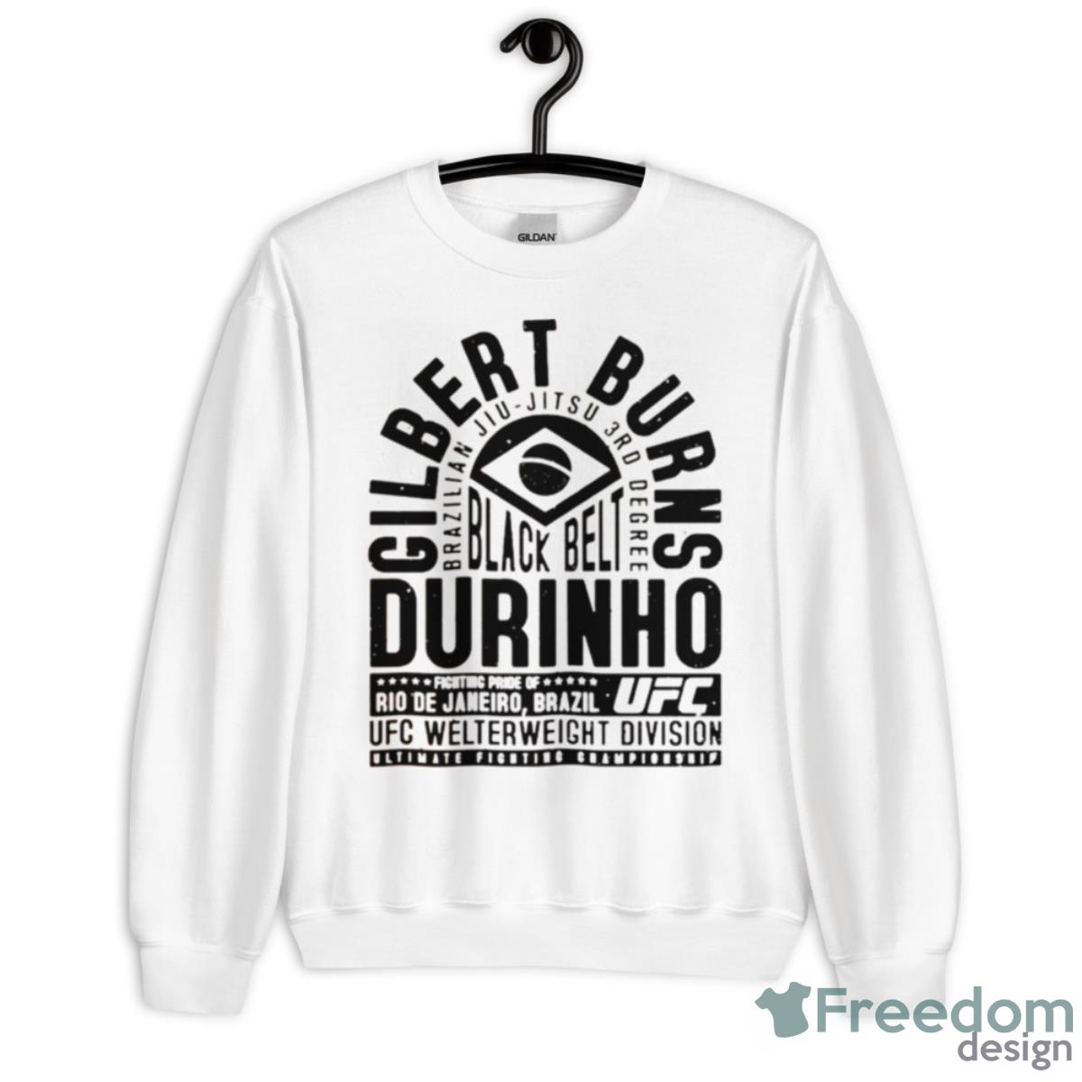 Gilbert Burns Bjj Black Belt Shirt - Unisex Heavy Blend Crewneck Sweatshirt