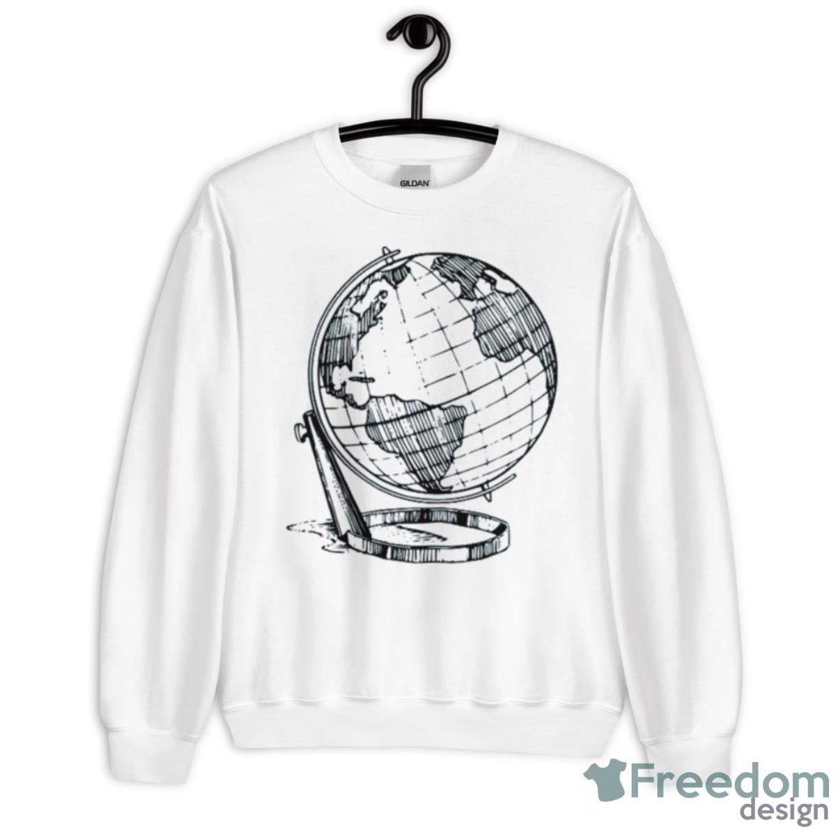 Globle Art Human Geography Shirt - Unisex Heavy Blend Crewneck Sweatshirt