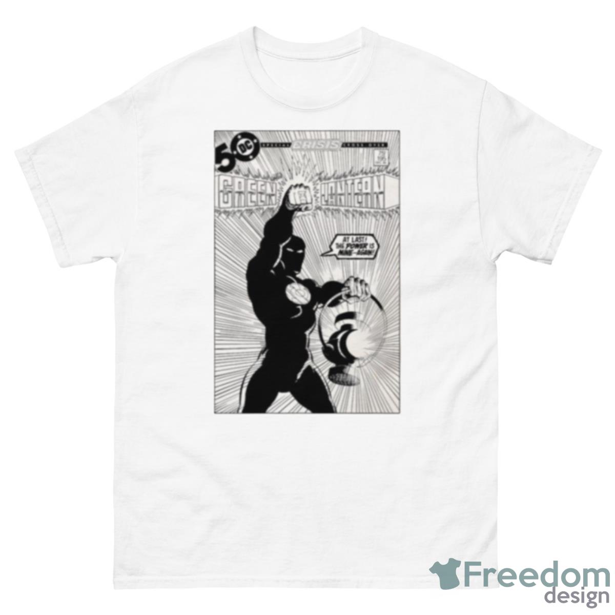 Glowing Lantern Black And White Green Lantern Shirt - 500 Men’s Classic Tee Gildan