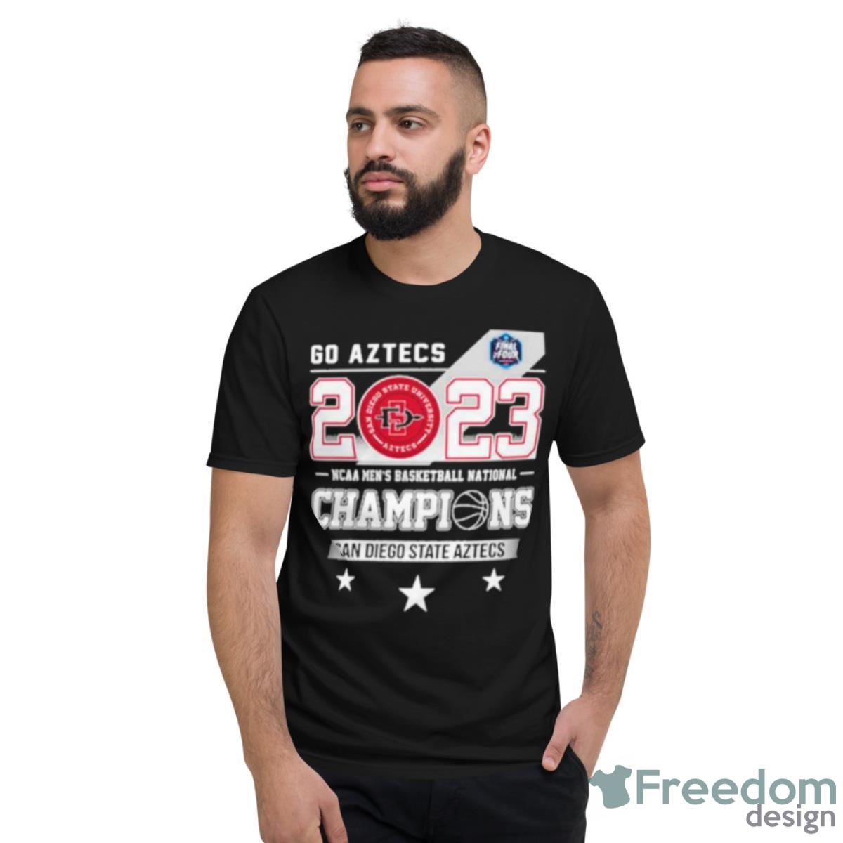 Go Aztecs 2023 NCAA Men’s Basketball National Champions San Diego State Aztecs Shirt - Short Sleeve T-Shirt Go Aztecs 2023 NCAA Men’s Basketball National Champions San Diego State Aztecs Shirt - Short Sleeve T-Shirt