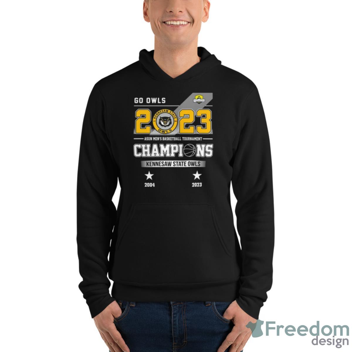 Go Owls 2023 Asun Men’s Basketball Tournament Champions Kennesaw State Owls Shirt image Go Owls 2023 Asun Men’s Basketball Tournament Champions Kennesaw State Owls Shirt - Unisex Fleece Pullover Hoodie