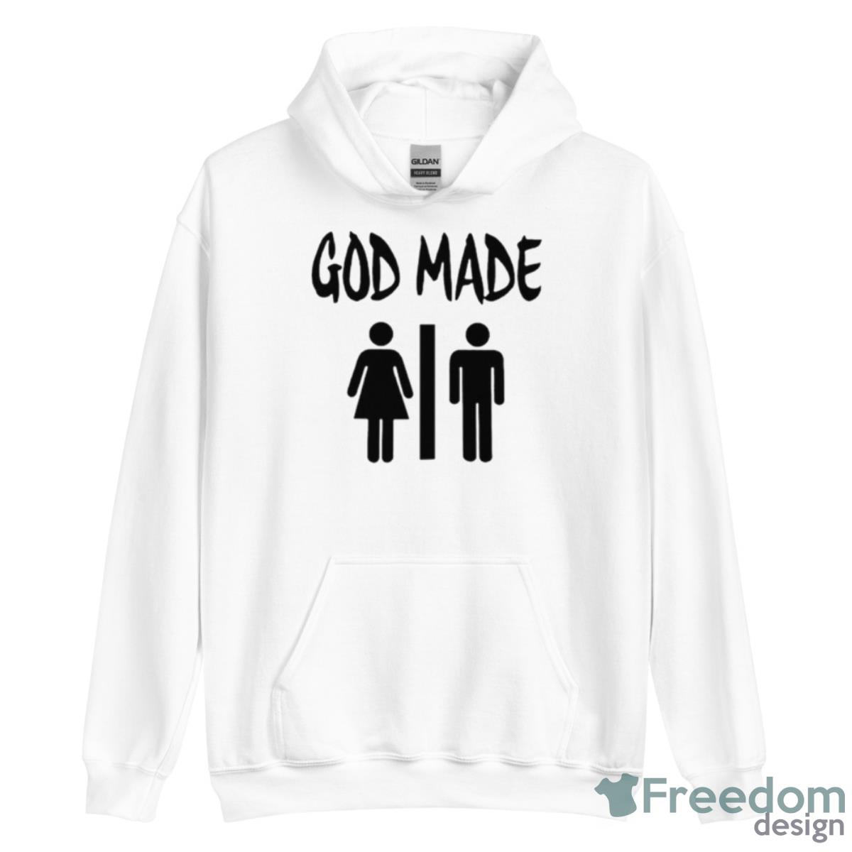 God Made Man Shirt - Unisex Heavy Blend Hooded Sweatshirt