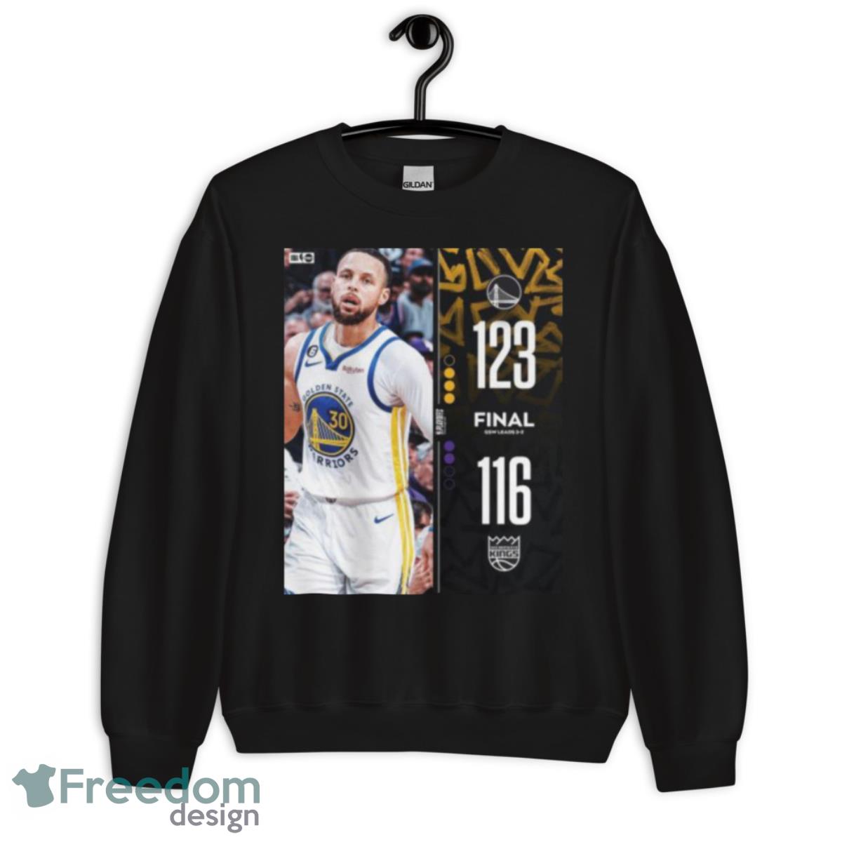 Golden State Warriors 123 – 116 Kings 2023 NBA Playoffs Matchup Final Score Shirt - Unisex Crewneck Sweatshirt Golden State Warriors 123 – 116 Kings 2023 NBA Playoffs Matchup Final Score Shirt - Unisex Crewneck Sweatshirt