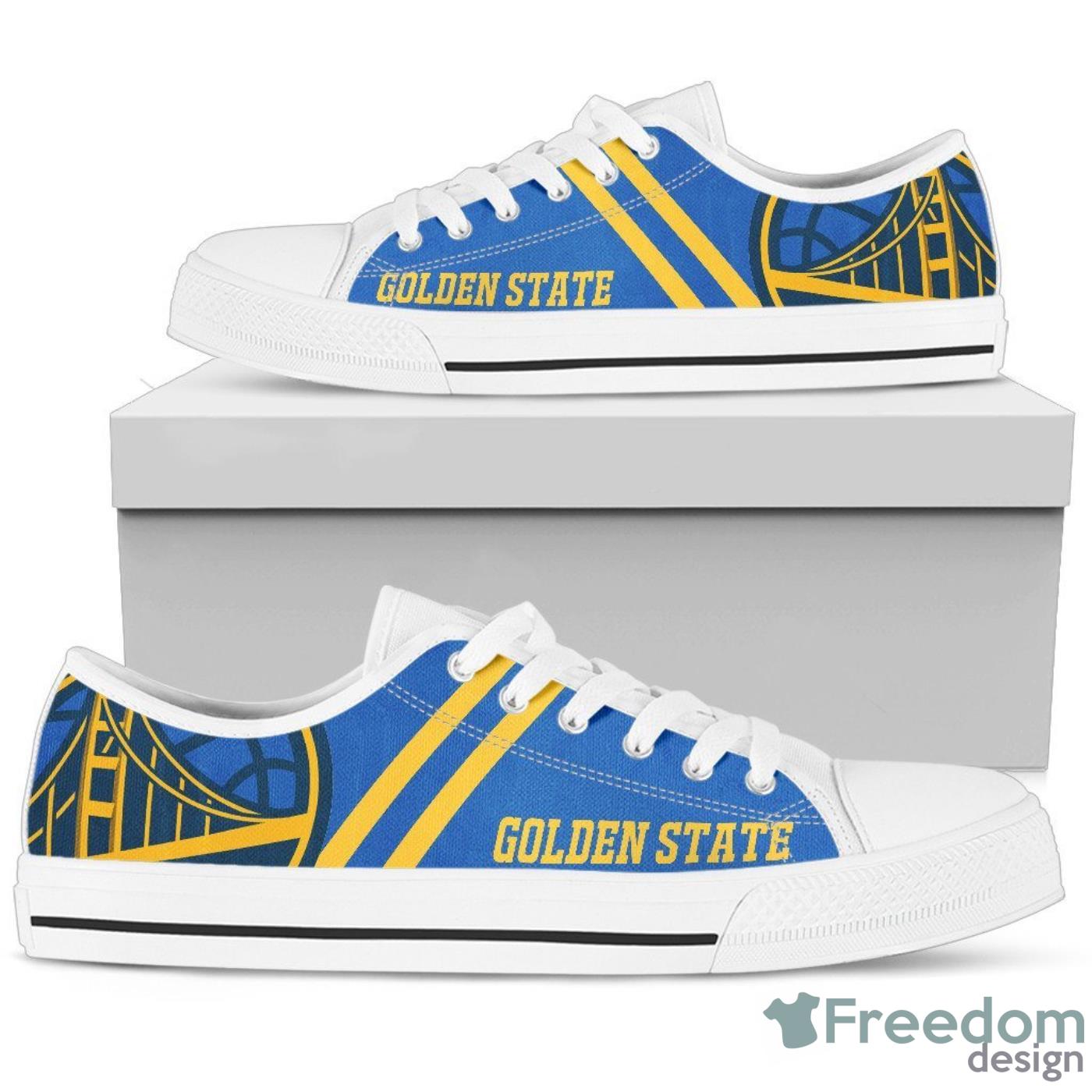 Golden State Warriors MBA Low Top Canvas Shoes For Men And Women Product Photo 2