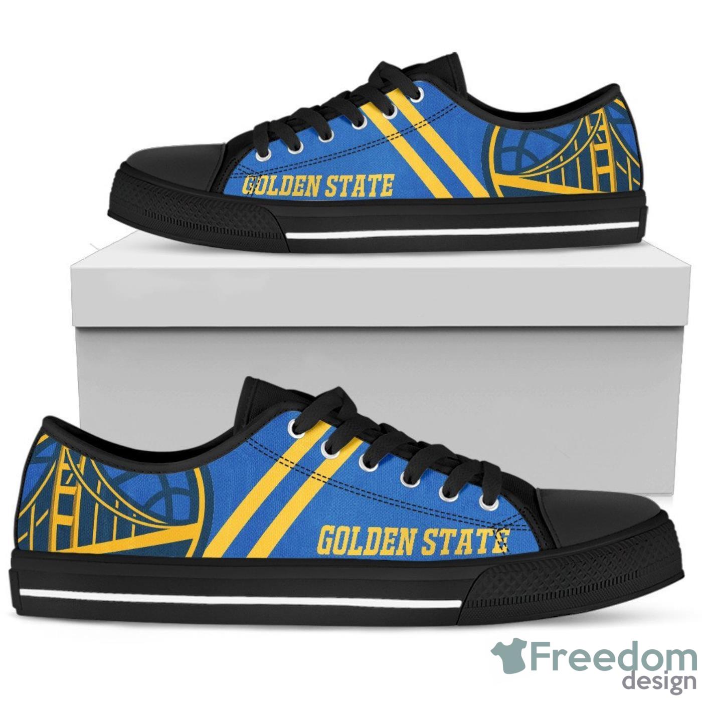 Golden State Warriors MBA Low Top Canvas Shoes For Men And Women Product Photo 1