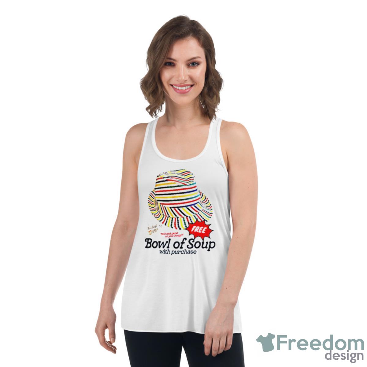 Golf Movie Quote Free Bowl Of Soup With That Hat Caddyshack Shirt - Womens Flowy Racerback Tank Golf Movie Quote Free Bowl Of Soup With That Hat Caddyshack Shirt - Womens Flowy Racerback Tank