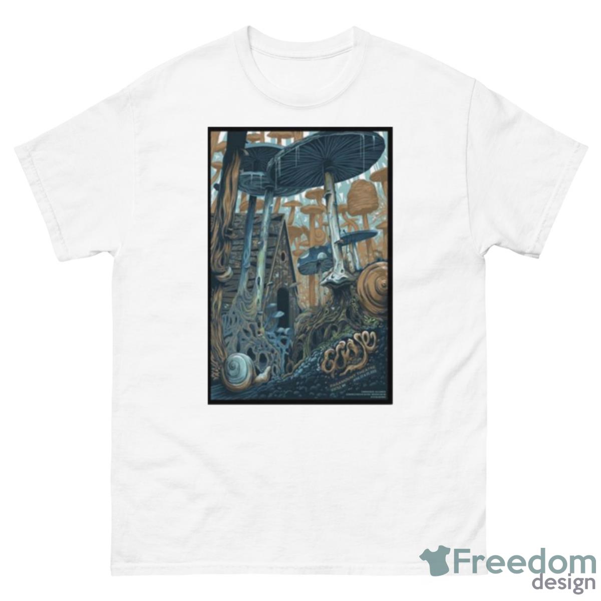 Goose April 22 & 23 Paramount Theatre Seattle WA Tour 2023 Poster Shirt - 500 Men’s Classic Tee Gildan