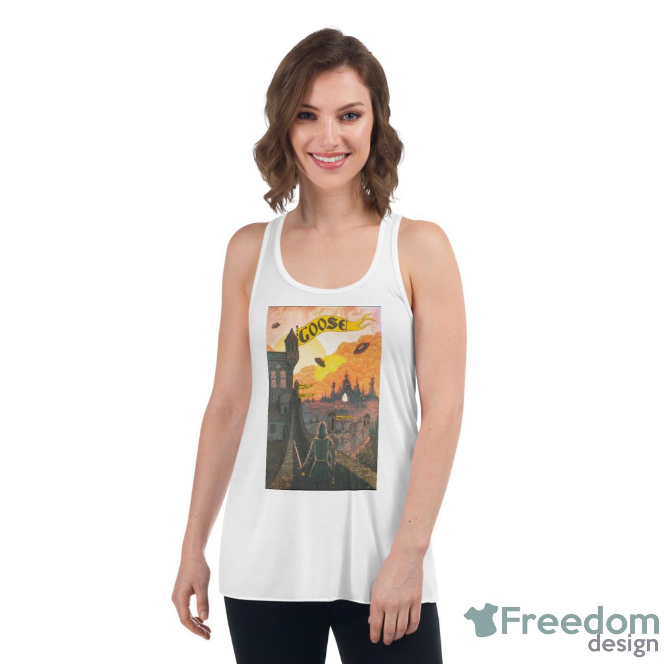 Goose Nashville TM March 30 2023 Poster Shirt - Womens Flowy Racerback Tank Goose Nashville TM March 30 2023 Poster Shirt - Womens Flowy Racerback Tank