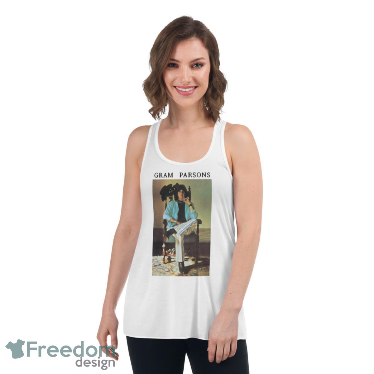 Gram The Parsons Lemonheads Backyard Replica Gp Design Shirt - Womens Flowy Racerback Tank Gram The Parsons Lemonheads Backyard Replica Gp Design Shirt - Womens Flowy Racerback Tank