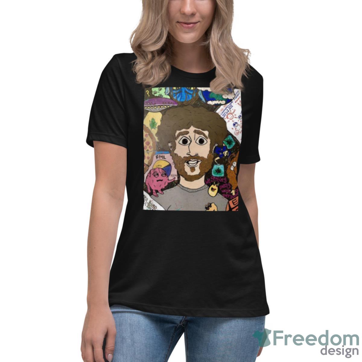 Graphic Album We Love The Earth Lil Dicky Shirt - Womens Relaxed Short Sleeve Jersey Tee Graphic Album We Love The Earth Lil Dicky Shirt - Womens Relaxed Short Sleeve Jersey Tee