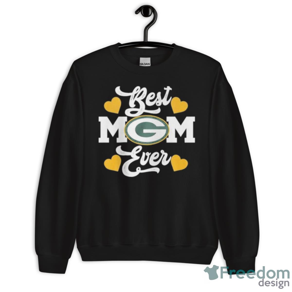 Green Bay Packers Best Mom Ever 2023 Shirt - Unisex Crewneck Sweatshirt