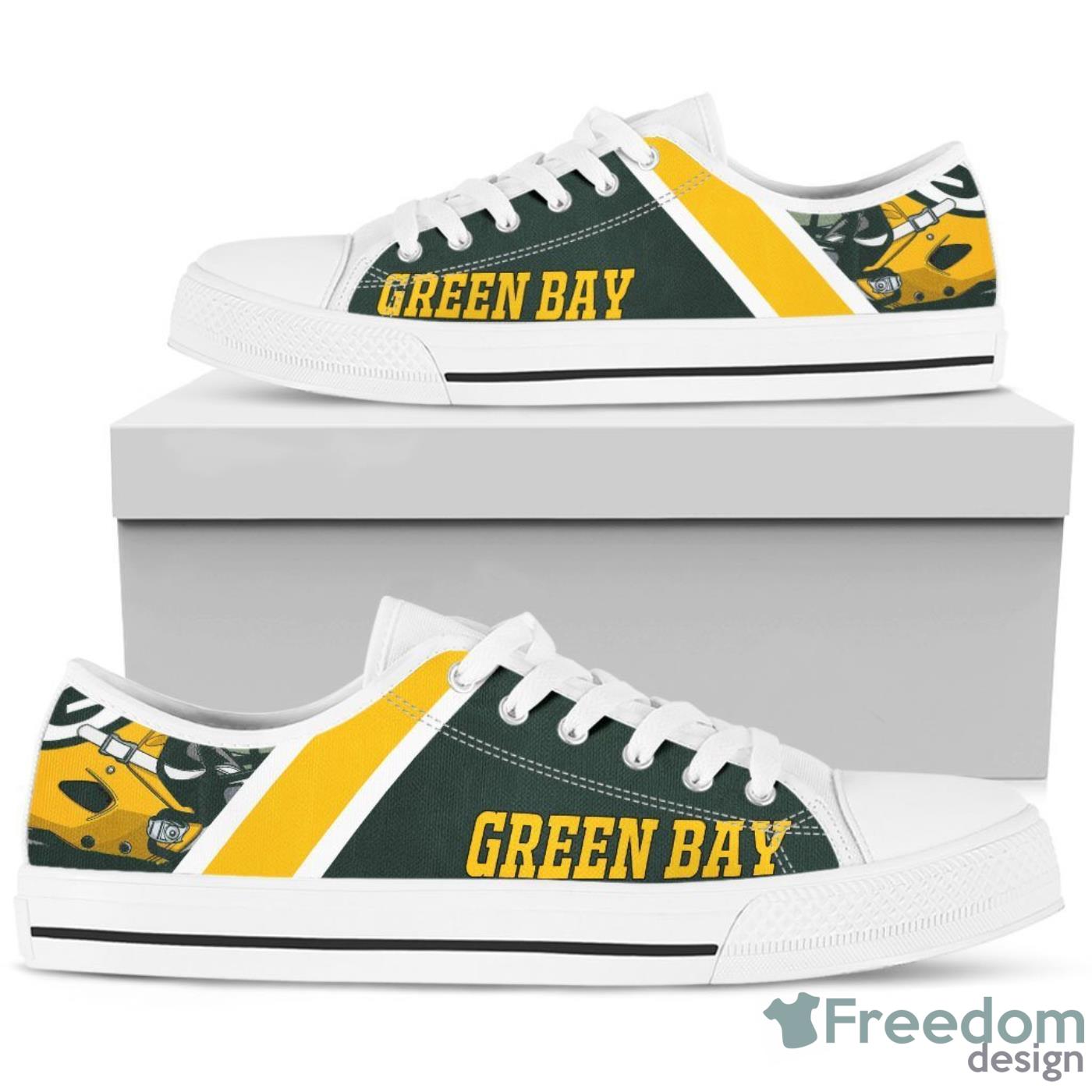 Green Bay Packers NFL Low Top Canvas Shoes For Men And Women Product Photo 2