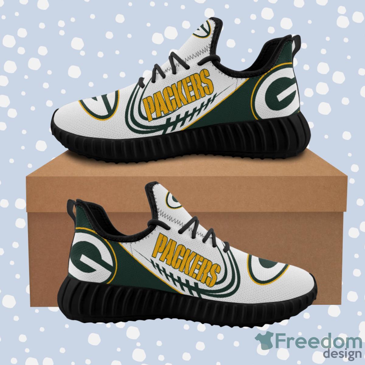 Green Bay Packers Sneakers Big Logo Reze Shoes Product Photo 2