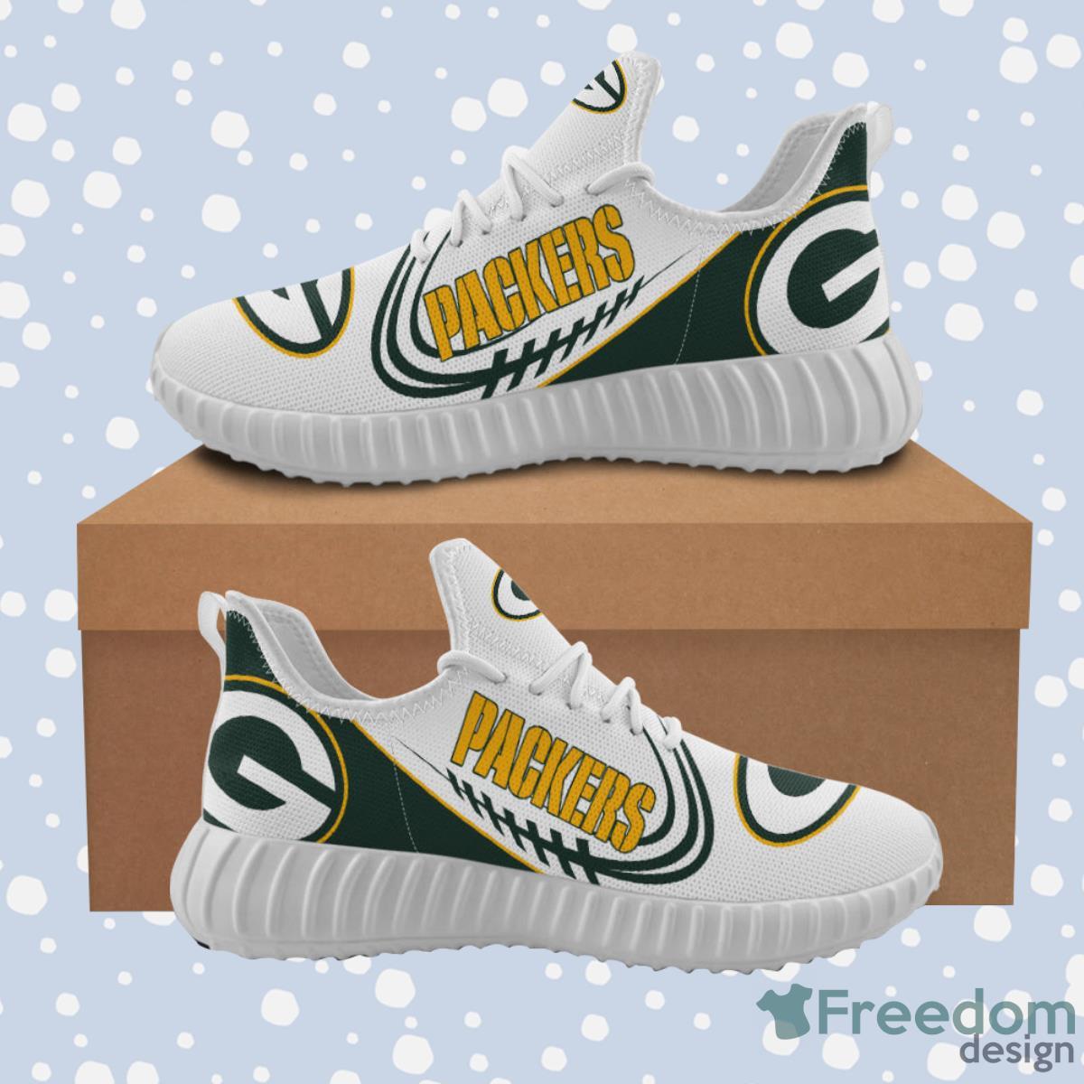 Green Bay Packers Sneakers Big Logo Reze Shoes Product Photo 1