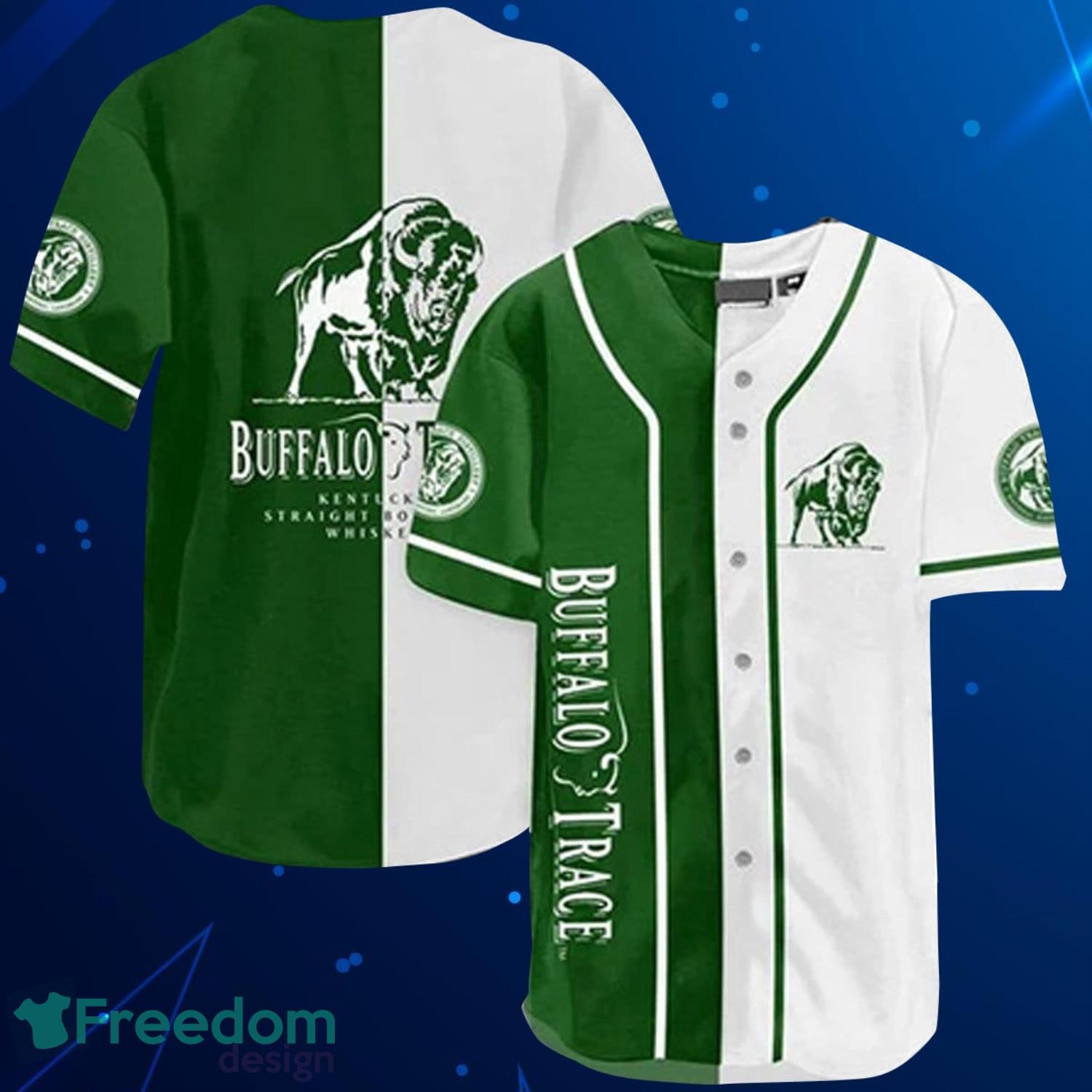 Green Buffalo Trace Baseball Jersey Shirt Product Photo 1