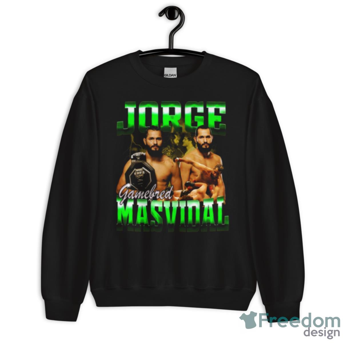 Green Design Jorge Masvidal Bootleg Shirt - Unisex Crewneck Sweatshirt