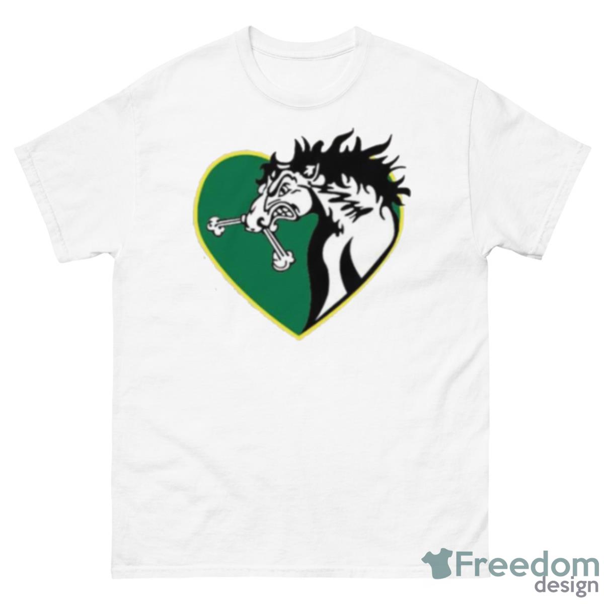 Green Heart Design Humboldt Broncos Shirt - 500 Men’s Classic Tee Gildan